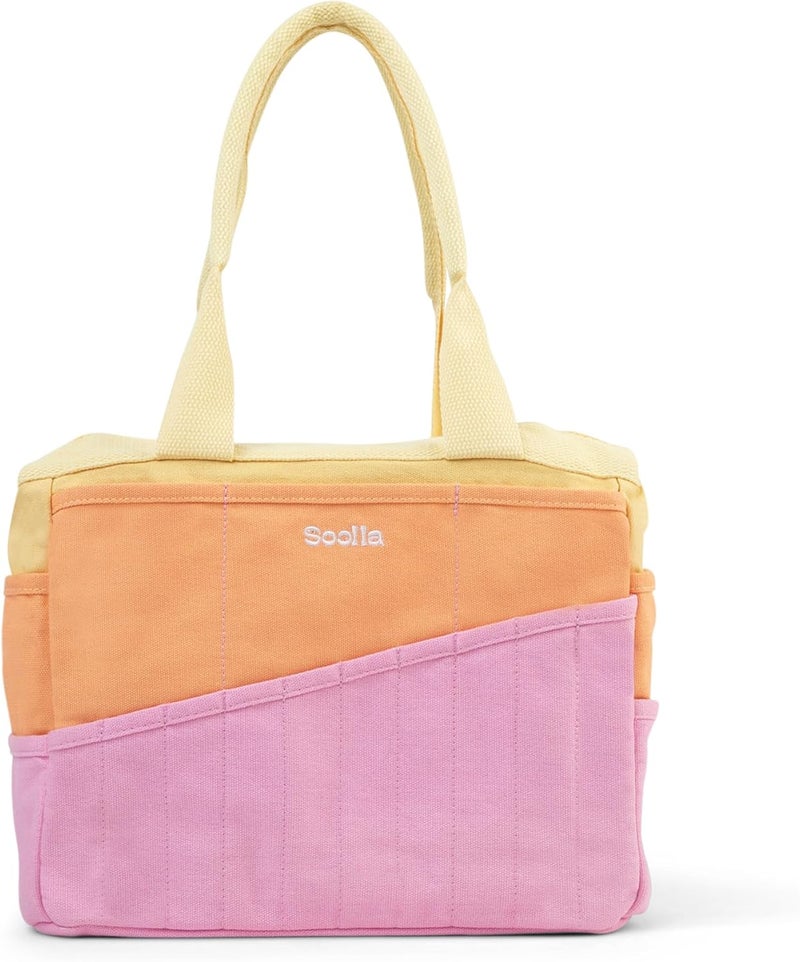 Soolla Studio Bag: Art Supply Storage Organizer & Pottery Tool Bag, Washable Tote, Yarn Bag, Crochet, 30 Pockets, 15+ Colors (Becca Sands) - Image 1
